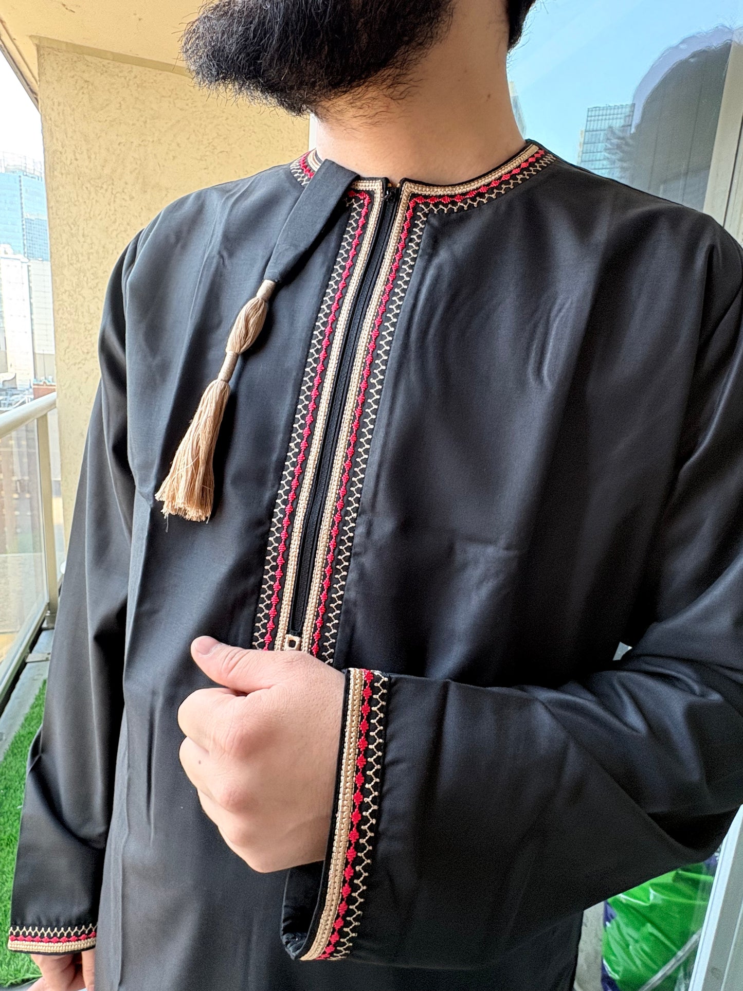 Omani Thobe Midnight Black