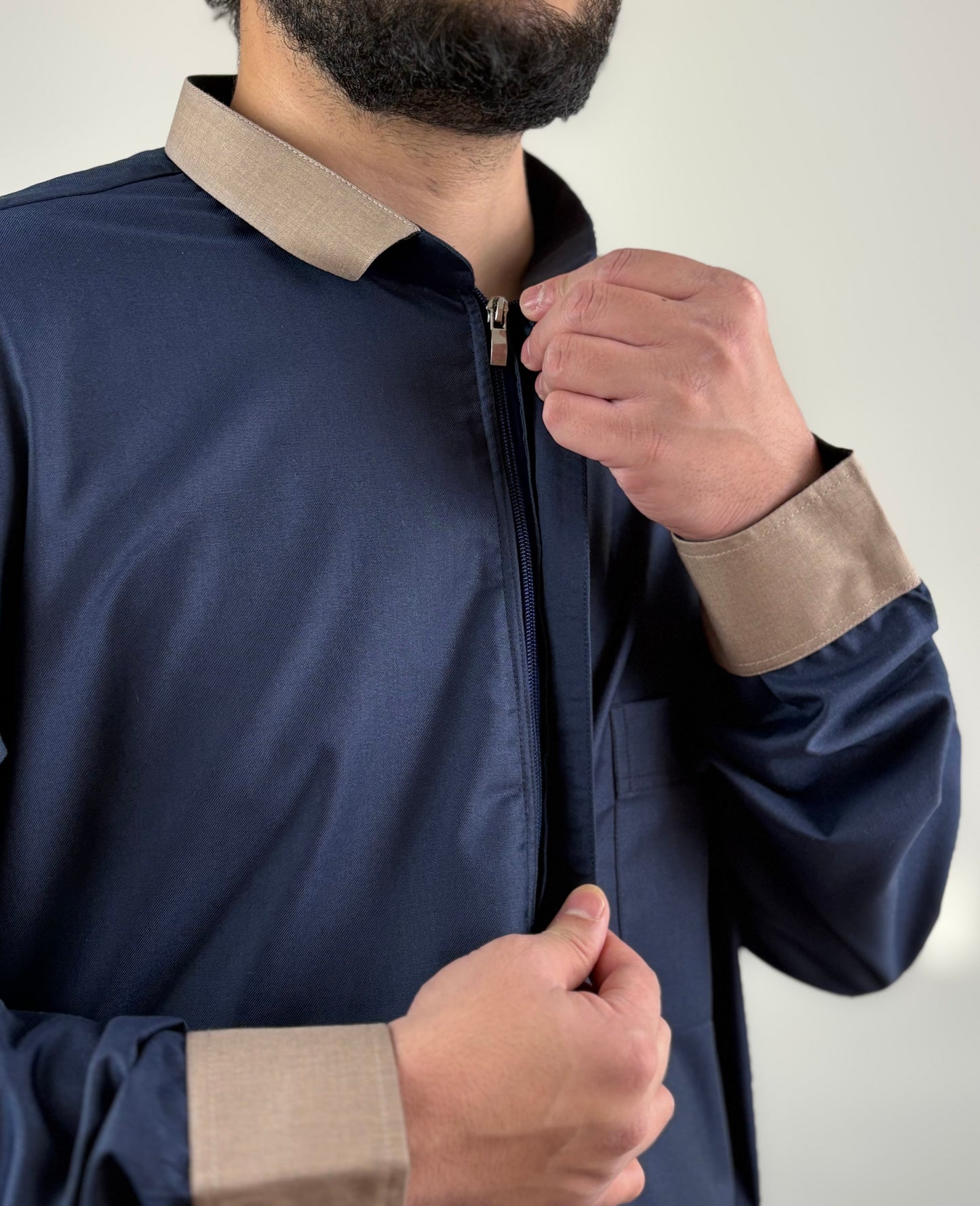 Saudi shirt collar embroidery ￼