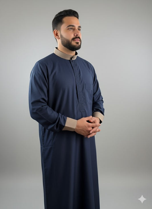 Saudi shirt collar embroidery ￼
