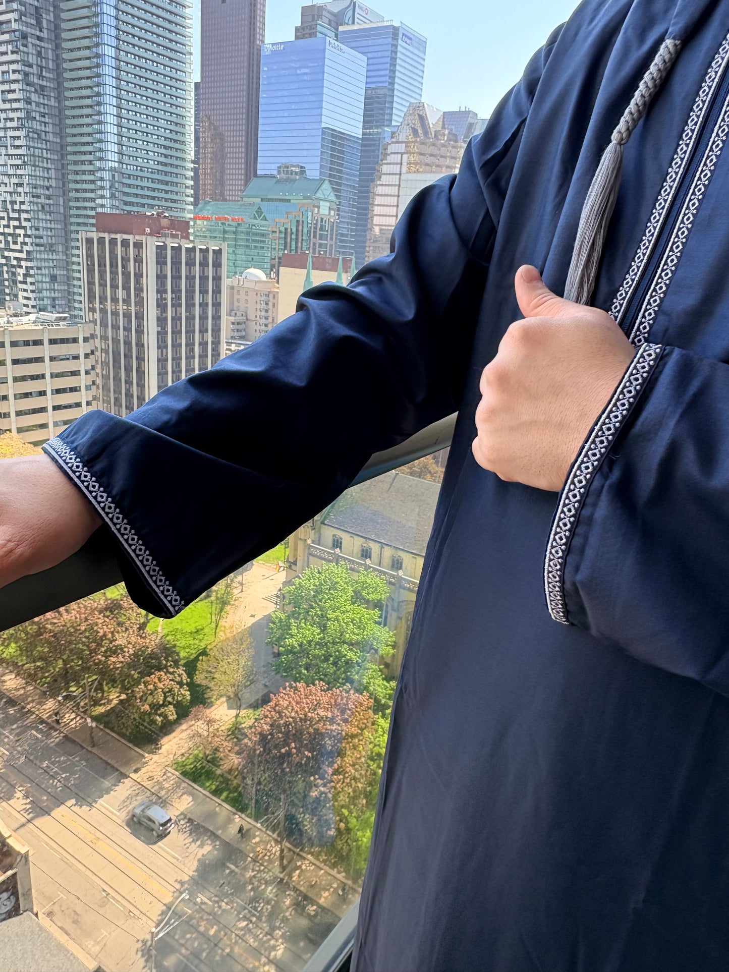 Omani Thobe Classic Navy