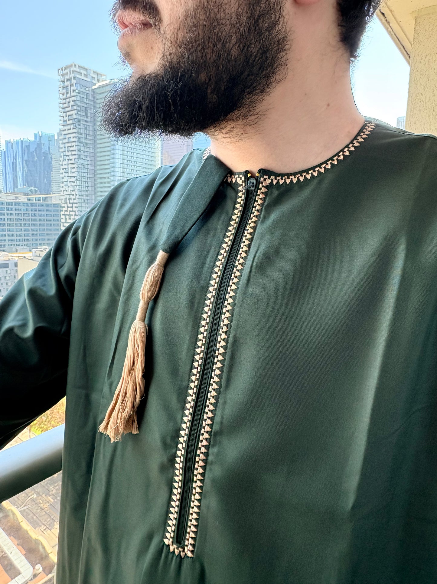 Omani Thobe Emerald Green