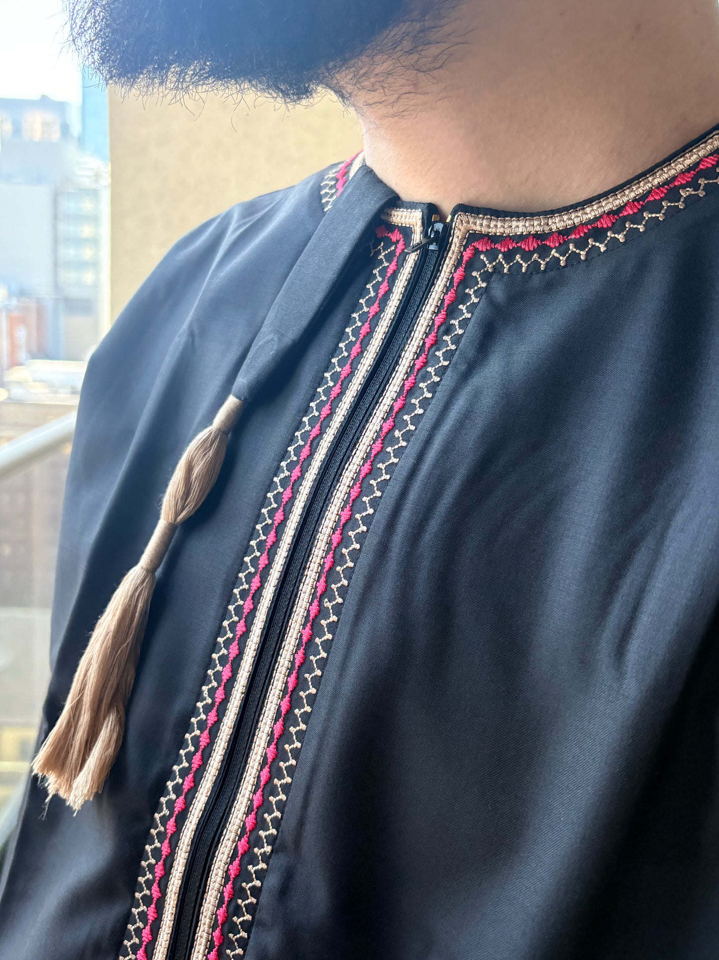 Omani Thobe Midnight Black