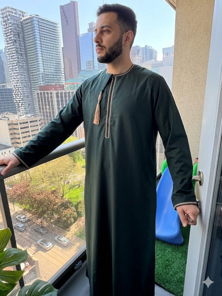 Omani Thobe Emerald Green