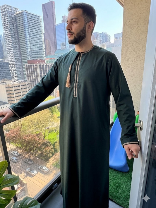Omani Thobe Emerald Green